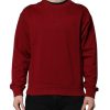 Red Embossed Logo Cotton Crew Neck Sweater - Image 2