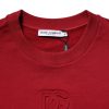Red Embossed Logo Cotton Crew Neck Sweater - Image 7