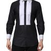 Black White GOLD Long Sleeves Formal Shirt - Image 2