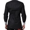 Black White GOLD Long Sleeves Formal Shirt - Image 4