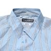 Blue Striped MARTINI Long Sleeves Dress Shirt - Image 5