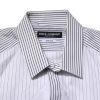 White Striped GOLD Long Sleeves Dress Shirt - Image 5
