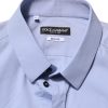 Blue Cotton GOLD Long Sleeves Dress Shirt - Image 5