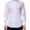 White Cotton MARTINI Long Sleeve Dress Shirt - Image 2