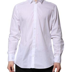 White Cotton Long Sleeves Dress Formal Shirt