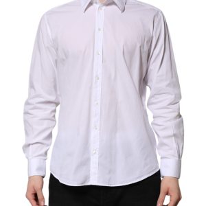 White Cotton STAFF Long Sleeves Dress Shirt