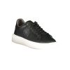 Black Leather Men Sneaker - Image 2