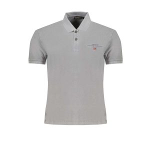 Brown Cotton Men Polo Shirt