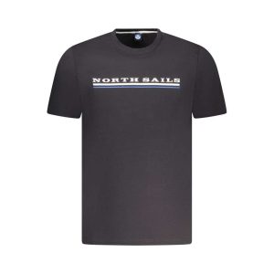 Black Cotton Men T-Shirt