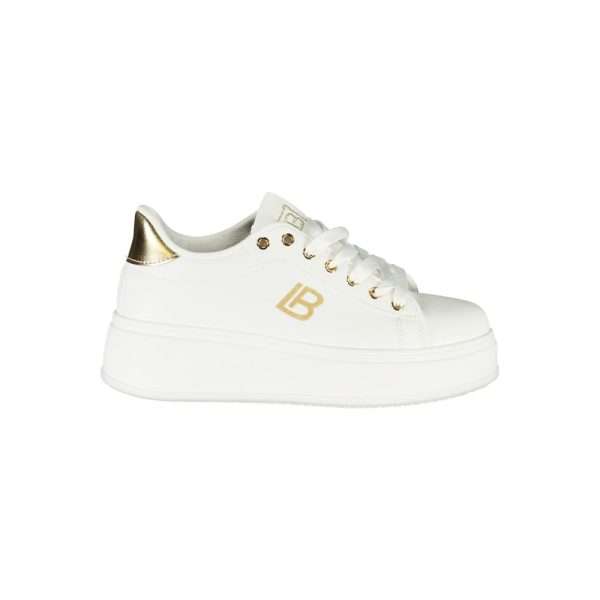 White Synthetic Women Sneaker