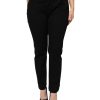 Black Cotton Low Waist Skinny Denim Jeans - Image 2