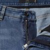 Blue Tattered Cotton Low Waist Denim Jeans - Image 6