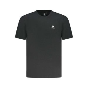 Black Cotton Men T-Shirt