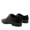 Black Leather Lace Up Derby Dress Formal Shoes - Image 4