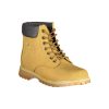 Vibrant Yellow Contrast Lace-up Boots - Image 2