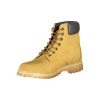 Vibrant Yellow Contrast Lace-up Boots - Image 3