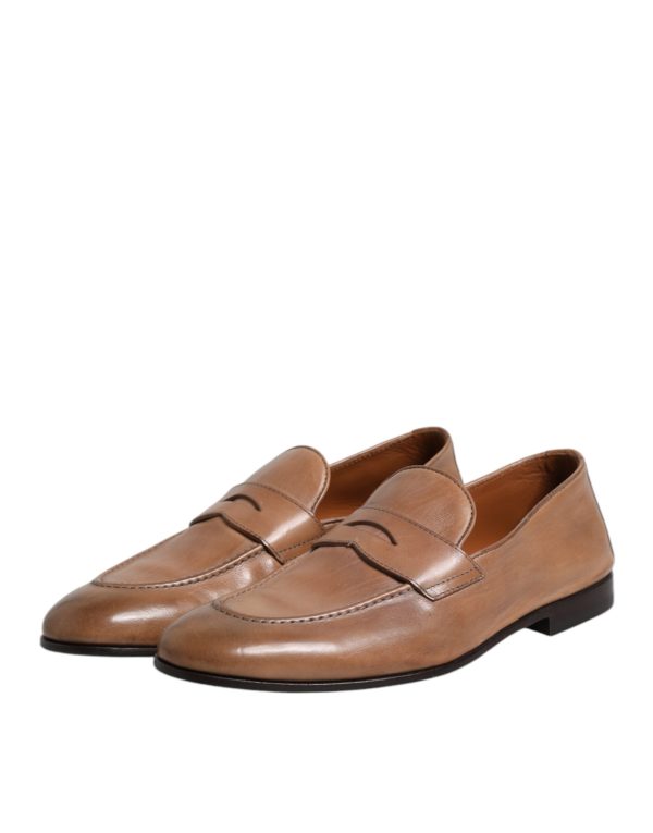 Brown Leather Loafer Dress Shoes - Image 4