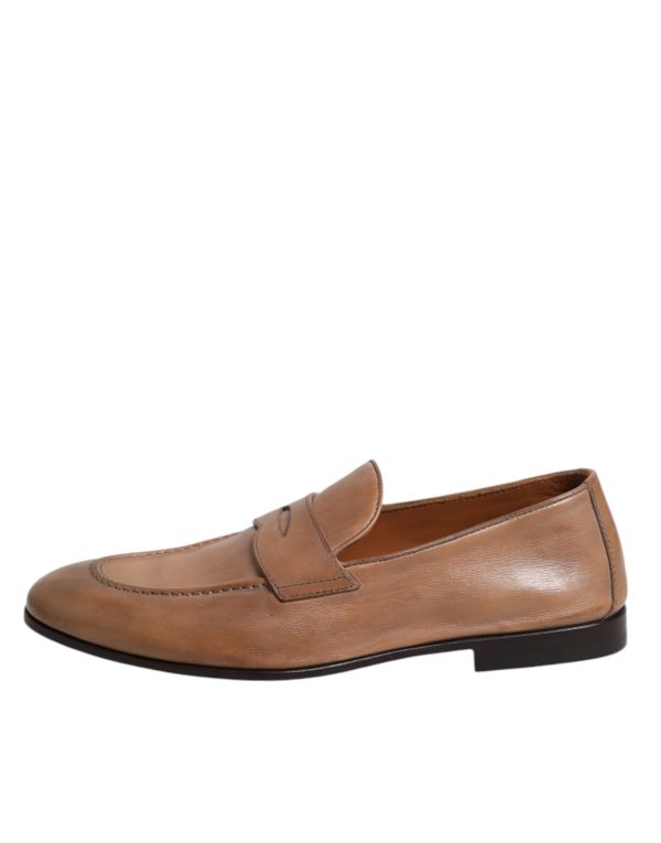 Brown Leather Loafer Dress Shoes - Image 6