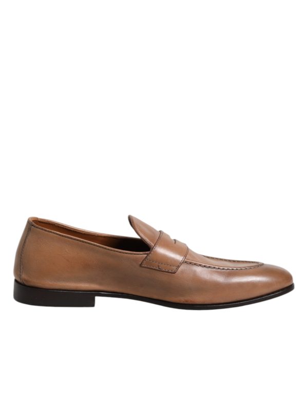 Brown Leather Loafer Dress Shoes - Image 7
