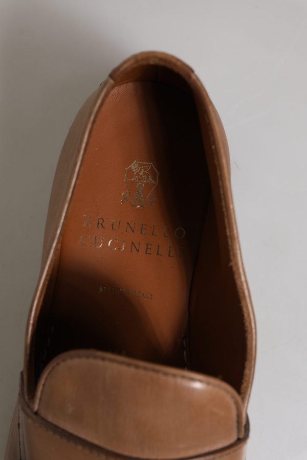 Brown Leather Loafer Dress Shoes - Image 8