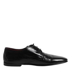 Black Leather Lace Up Derby Dress Formal Shoes