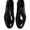 Black Leather Lace Up Derby Dress Formal Shoes - Image 3