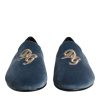 Blue Velvet DG Logo Loafers Formal Shoes - Image 2