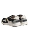 Multicolor Suede Low Top Men Sneaker Shoes - Image 5