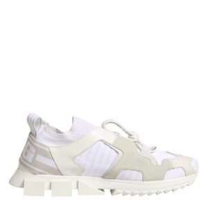 White Mesh Sorrento Trekking Sneakers Shoes