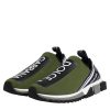 Green Black Slip On Sorrento Sneakers Shoes - Image 4