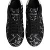 Black White Stars Low Top Men Sneakers Shoes - Image 3