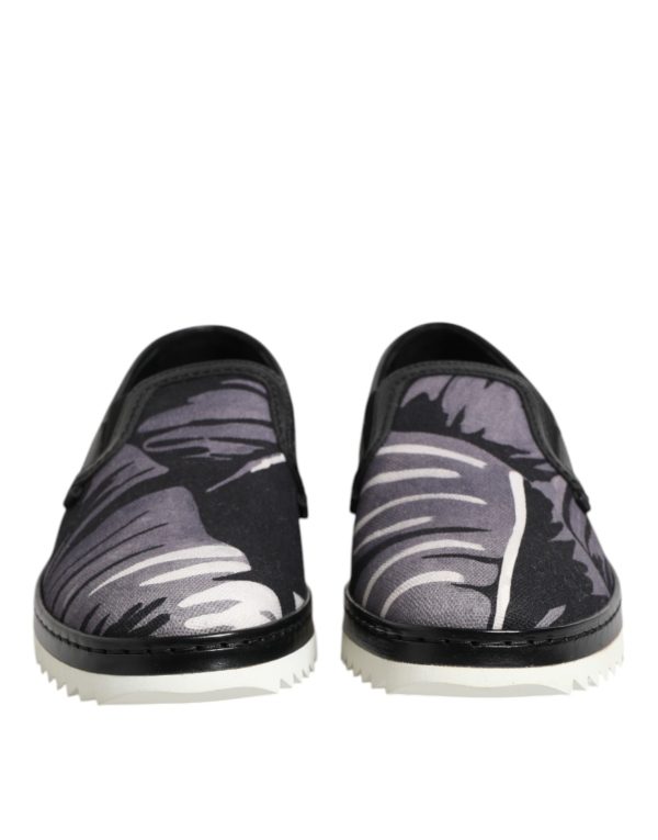 Black Tropical Slip On Men Sneakers Shoes - Image 2