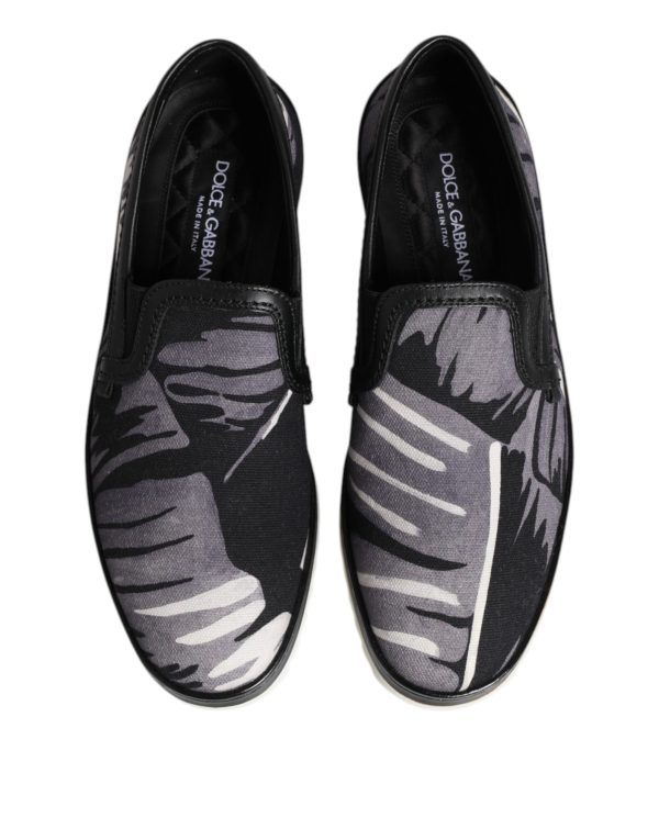 Black Tropical Slip On Men Sneakers Shoes - Image 3