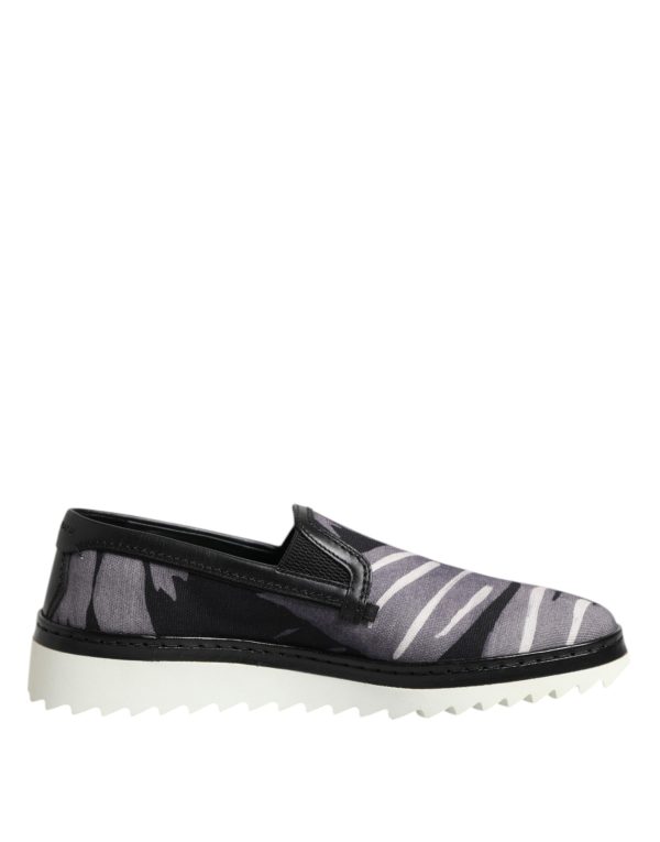 Black Tropical Slip On Men Sneakers Shoes - Image 7