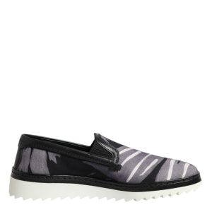 Black Tropical Slip On Men Sneakers Shoes