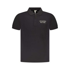 Black Cotton Polo Shirt