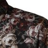 Multicolor Floral GOLD Cotton Men Dress Shirt - Image 7