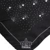 Black White Printed Square Men Foulard Scarf - Image 3