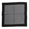 Black White Patterned Square Foulard Scarf - Image 2
