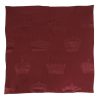 Maroon Silk Crown Square Men Foulard Scarf - Image 3