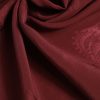 Maroon Silk Crown Square Men Foulard Scarf - Image 5