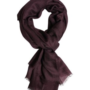 Maroon Cashmere Neck Warmer Wrap Shawl Scarf