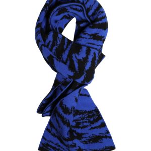 Blue Black Logo Neck Warmer Wrap Shawl Scarf