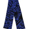 Blue Black Logo Neck Warmer Wrap Shawl Scarf - Image 3