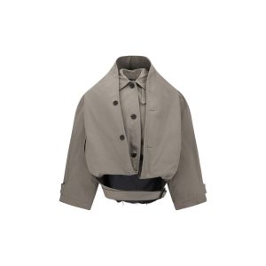 Reverse hooded Trench Coat
