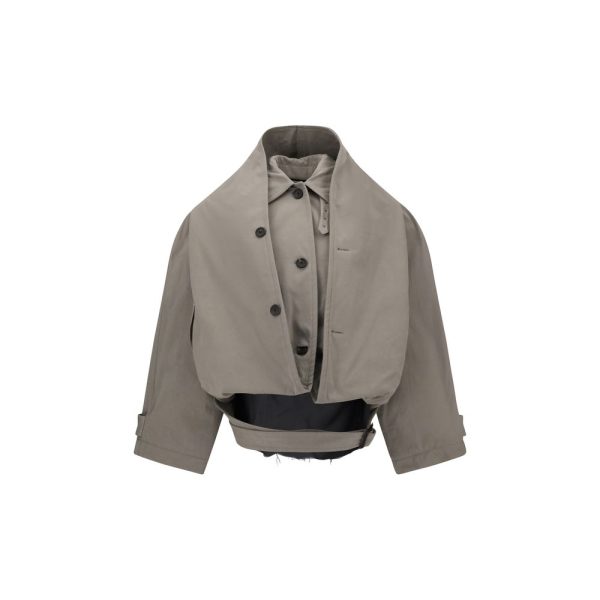 Reverse hooded Trench Coat