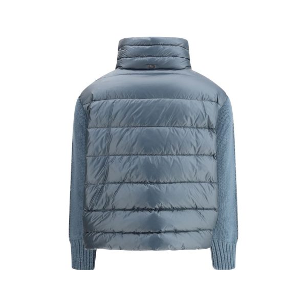 Down Jacket with wool sleeves - Image 2