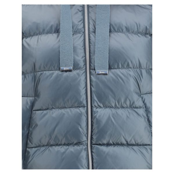 Down Jacket with wool sleeves - Image 3
