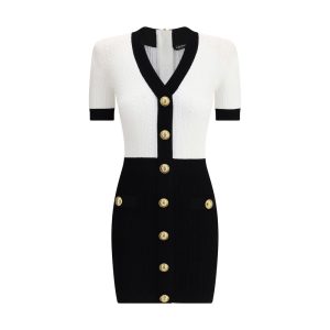 Braided pattern midi Dress