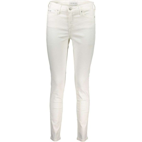 White Cotton Jeans & Pant